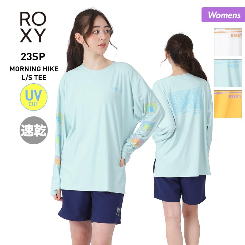 ROXY Women's Short Sleeve Rash Guard RLY231032 T-shirt Type T-shirt Quick-drying UV Cut Swimsuit Mizugi UV Cut Beach Sea Bathing Pool For Women [Mail Delivery 23SS-04] 
