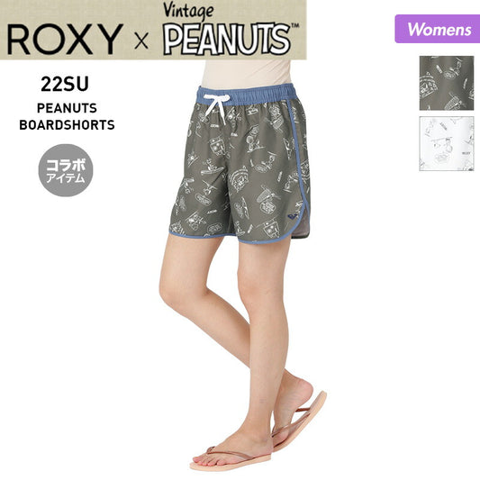 ROXY Women's [PEANUTS] Collaboration Surf Pants RBS222002 Snoopy Board Shorts Surf Shorts Surf Trunks Swimsuit Mizugi Beach Swimming Pool For Women [Mail Delivery] 