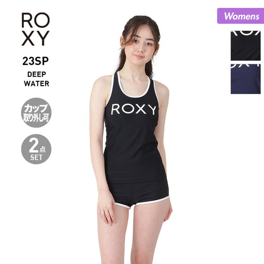 ROXY Women's Swimsuit Top and Bottom 2-Piece Set RSW231005 Top and Bottom Set Separate Tankini Mizugi Swimwear Beach Swimming Pool For Women [Mail Delivery 23SS-04] 