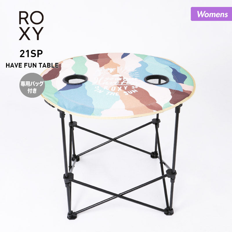 ROXY Women's Folding Table ROA211328 With Dedicated Bag Desk Table Outdoor Gear Barbecue Camping Beach Swimming For Women 