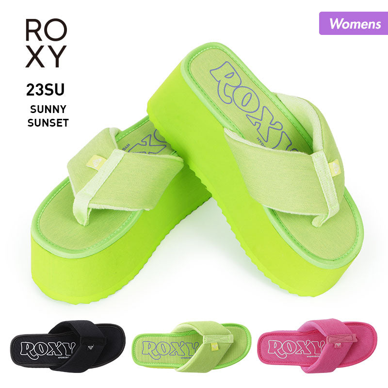 Roxy Women's Thick Sole Beach Sandals RSD232204 B Sun Comfort Sandals Sandal Beach Sea Bathing Pool Women's 
