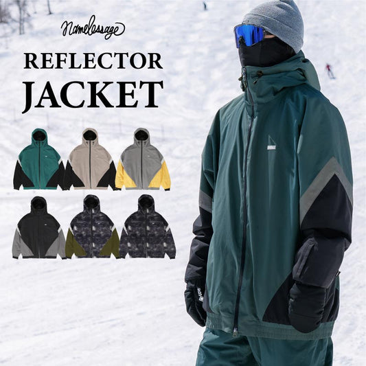 Reflector Big Style Jacket Snowboard Wear Men's Women's namelessage age-826