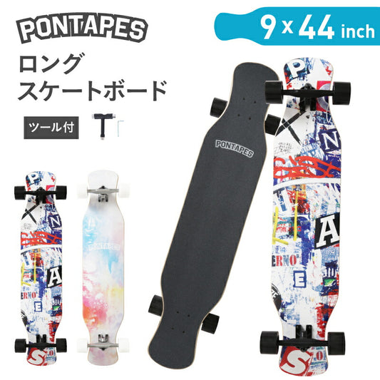 Longboard Ronsuke Complete Deck Skateboard Cruiser Length 44 Inch Width 9 Inch Surfing Off Tre Skateboard PONTAPES/Pontapes POSKT-6060L 