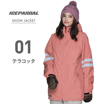 리플렉터 재킷 스노우 보드웨어 여성 ICEPARDAL ICJ-820 