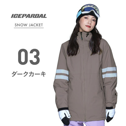 Reflector Jacket Snowboard Wear Women's ICEPARDAL ICJ-820 