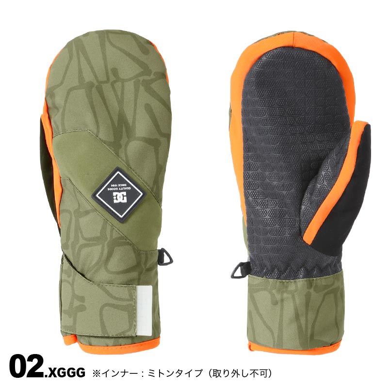 DC SHOES/ディーシー キッズ ミトングローブ ADBHN03006 スノーグローブ スキーグローブ スノボ 防寒 手袋 手ぶくろ てぶくろ ジュニア 子供用 こども用 男の子用