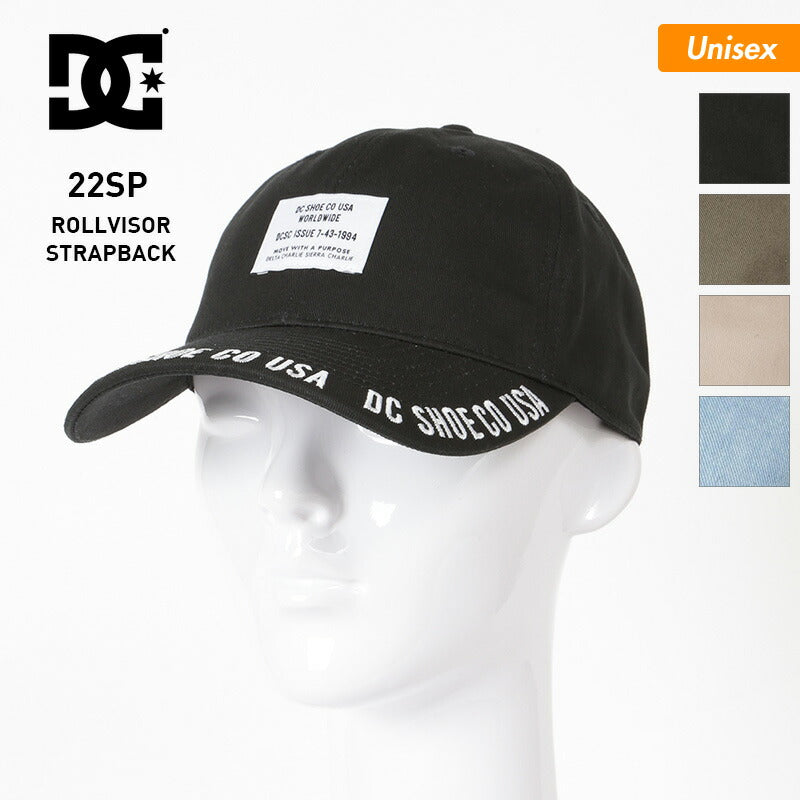 DC/ディーシー メンズ＆レディース キャップ 帽子 DCP221213 ぼうし 紫外線対策 ロゴ サイズ調節OK アウトドア 男性用 女性用