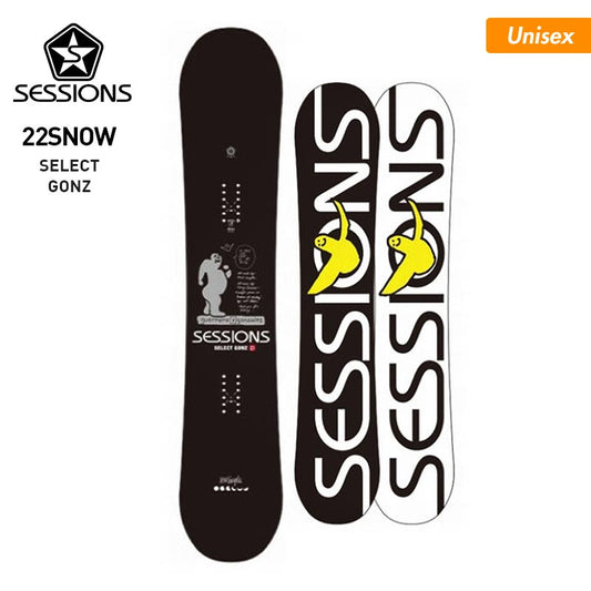 SESSIONS/ sessions men's &amp; women's snowboard board SELECT GONZ snowboard gear hybrid camber 148cm 151cm 154cm Guratori men's women's 