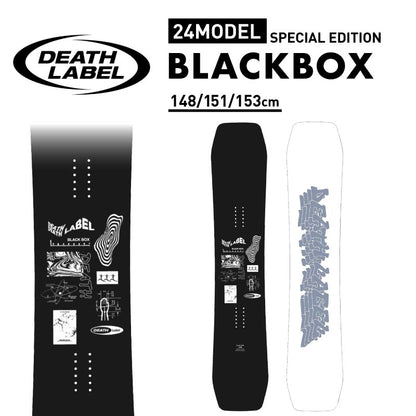DEATH LABEL/デスレーベル メンズ スノーボード  BLACKBOX トリック パワーカーボンオーリーキャンバースノー板グラトリパーク 男性用