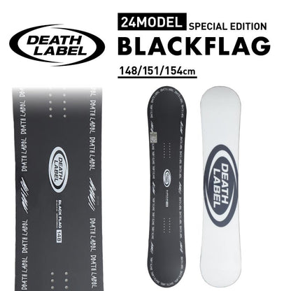 DEATH LABEL/デスレーベル メンズ スノーボード  BLACKFLAG ローキャンバー グラトリオーリースノー板ソフトフレックスパークトリック 男性用