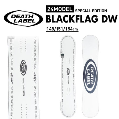 DEATH LABEL/デスレーベル メンズ スノーボード  BLACKFLAG DWグラトリ初心者スノー板スーパーソフトフレックストリックダブルキャンパー男性用