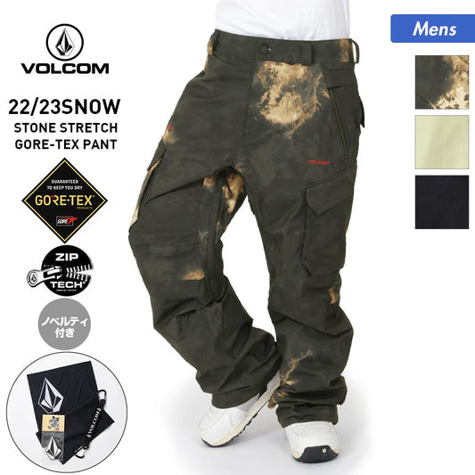 VOLCOM Men's GORE-TEX Snowboard Wear Pants G1352302 Snowboard Wear Snow Wear Gore-Tex Lower Bottoms Ski Wear Wear Trousers Snow Pants for Men 