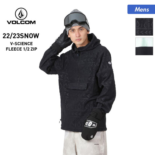 VOLCOM Men's Half Zip Hoodie G4152300 Hooded Snow Inner Snowboard Wear Snow Wear Pull Parka Pullover for Men 