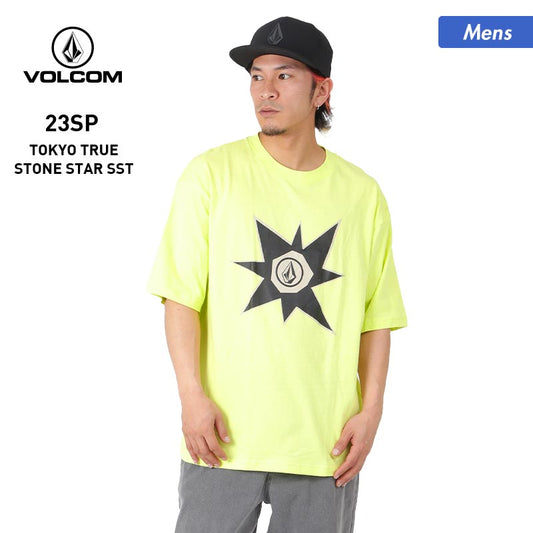 VOLCOM/Volcom men's short-sleeved T-shirt AF312301 T-shirt crew neck logo print for men [mail delivery 23SS-04] 