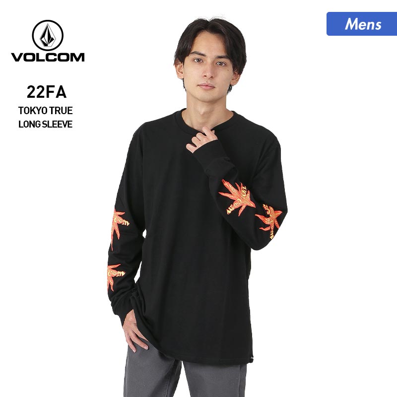VOLCOM Men's Long T-shirt A3612212 Long T Long Sleeve T-shirt Sleeve Logo Tops For Men 