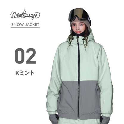 Reflector Big Style Jacket Snowboard Wear Men's Women's namelessage age-721 