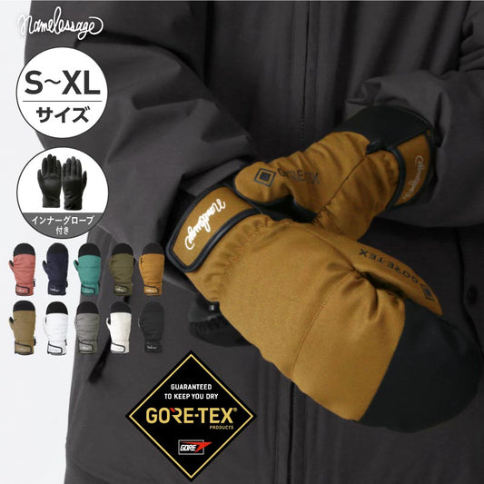 GORE-TEX mitten snow gloves men's women's namelessage AGE-31M 