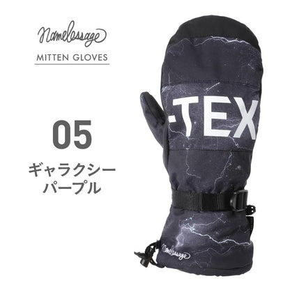 GORE-TEX long cuff snow gloves men's women's namelessage AGE-33M 