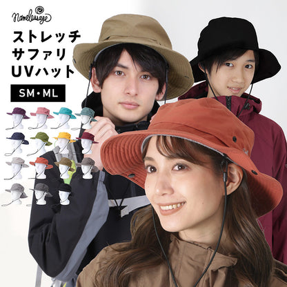 アウトドアハット メンズ レディース 撥水 UVカット ベンチレーション付き キャンプ ピクニック 釣り 自転車 スポーツ 紫外線対策 シンプル 帽子 namelessage NAOH-50