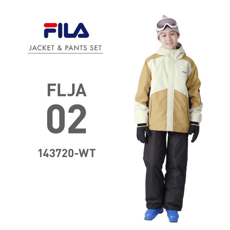 FILA 142-716 FILA top and bottom set snowboard wear junior boy girl 