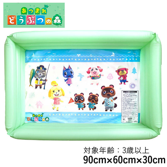 DOSHISHA/Doshisha Kids Vinyl Pool Animal Crossing DM-126 Pool 90 x 60 x 30 cm Ages 3 and up Water Play Junior Children's Children's Boys Girls 