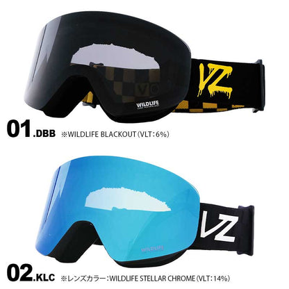 VONZIPPER/ボンジッパー メンズ＆レディース フレーム平面レンズゴーグル  BD21M-705 スノーボード スキー ウインタースポーツ 保護 スノボゴーグル UVカット ヘルメット対応 男性用 女性用