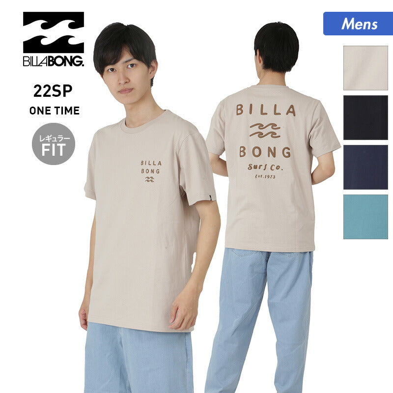 BILLABONG men's short-sleeved T-shirt BC011-204 T-shirt sleeve crew neck logo back print for men [shipped by mail _22SS06] 