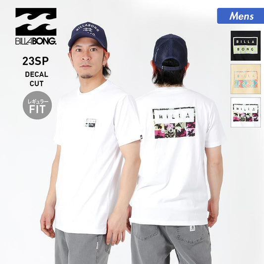 BILLABONG men's short-sleeved T-shirt BD011-203 T-shirt top regular fit logo back print for men [mail delivery 23SS-05] 