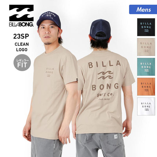 BILLABONG men's short-sleeved T-shirt BD011-204 T-shirt top regular fit logo back print for men [mail delivery 23SS-05] 