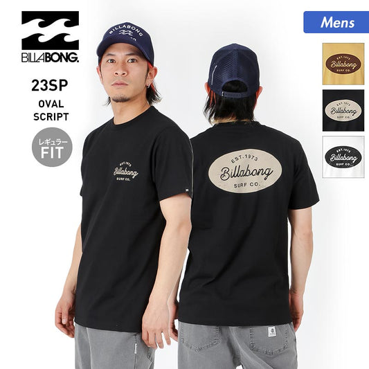 BILLABONG men's short-sleeved T-shirt BD011-205 T-shirt tops regular fit logo back print for men [mail delivery 23SS-05] 