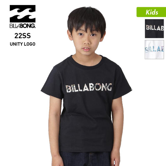 BILLABONG/ Billabong Kids Short Sleeve T-shirt BC015-200 T-shirt Tops Logo Junior For Children For Children For Boys [Mail Delivery 23SS-07] 