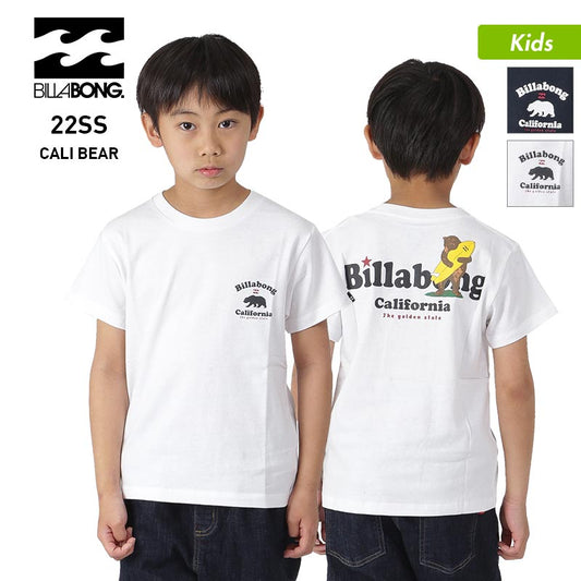 BILLABONG/빌라본 키즈 반소매 T셔츠 BC015-205 티셔츠 탑스 로고 주니어 어린이용 어린이용 소년용【메일편 발송 23SS-07】 