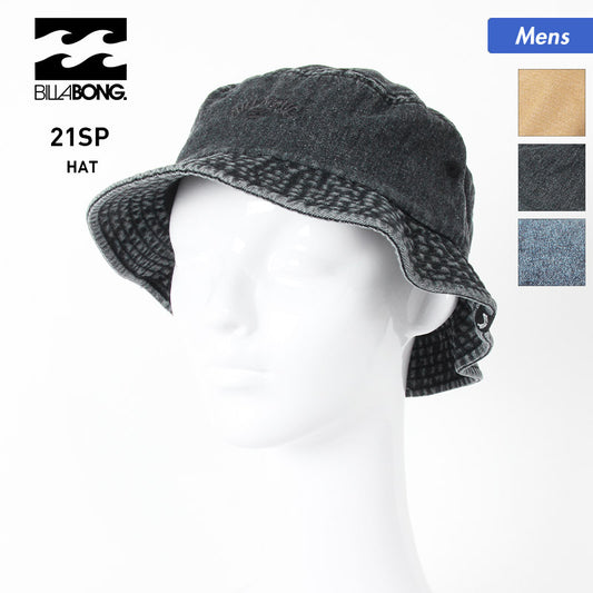 BILLABONG Men's Hat Hat BB011-941 Hat Bucket Hat UV Protection Outdoor UV Protection Denim Material for Men 