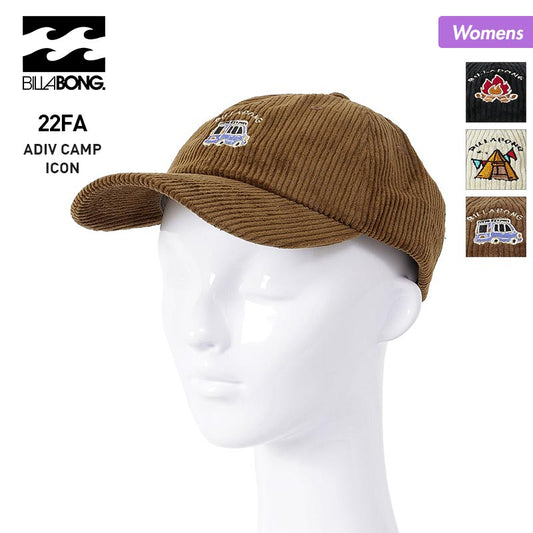 BILLABONG Women's Cap Hat BC014-911 Hat Adjustable Size OK Outdoor Corduroy For Women 