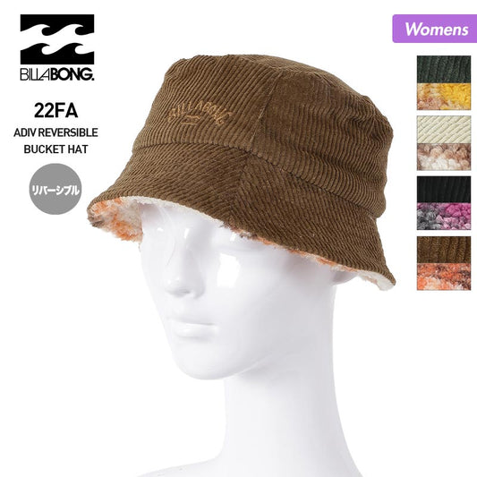 BILLABONG Women's Bucket Hat BC014-914 Tulip Hat Ten Gallon Hat Reversible Corduroy Outdoor For Women [Mail Delivery 22FW-04] 