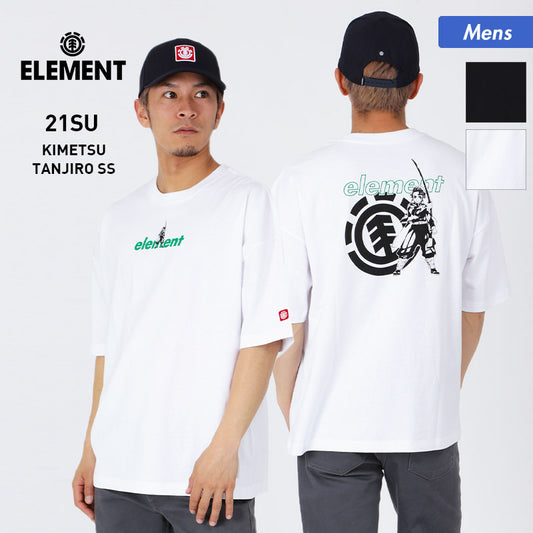 ELEMENT Men's Short Sleeve T-Shirt Demon Blade Tanjiro Kamado BB022-289 Tee Shirt Casual Logo Print Crew Neck Top for Men 