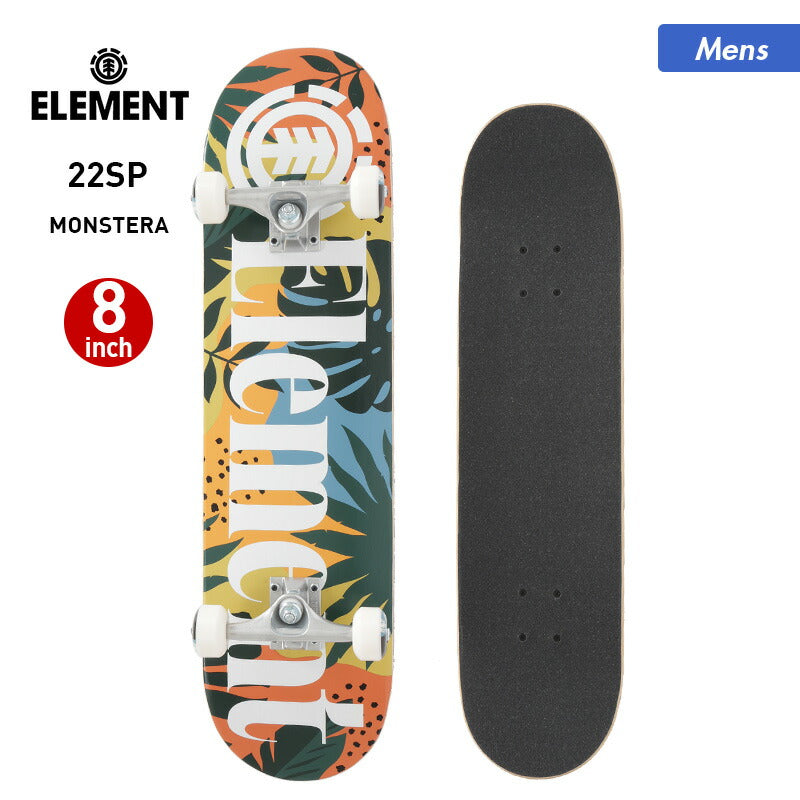 ELEMENT/エレメント メンズ  スケートボード コンプリートデッキ BC027-411 8インチ コンプリートセット 完成品 スケボー 板 男性用