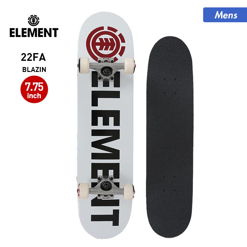 ELEMENT Men's Skateboard Complete Deck BC027-436 7.75" Complete Set Complete Deck Truck Wheels Skateboard Logo for Men 