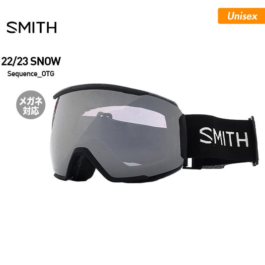 SMITH Men's &amp; Women's Snowboard Goggles Sequence_OTG Spherical Lens Snow Goggles Snowboard Ski Glasses Compatible Men's Women's 