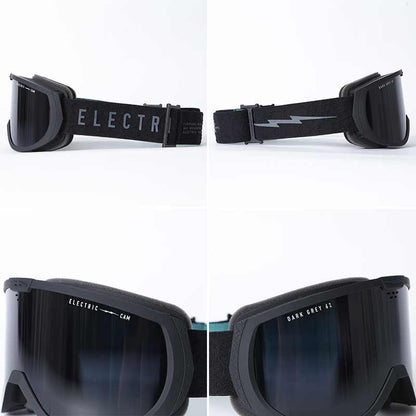 ELECTRIC/エレクトリック メンズ 平面ゴーグル(バンダナ付）  CAMスノーボードスキーウインタースポーツ保護スノボゴーグルUVカットヘルメット対応メガネ対応男性用