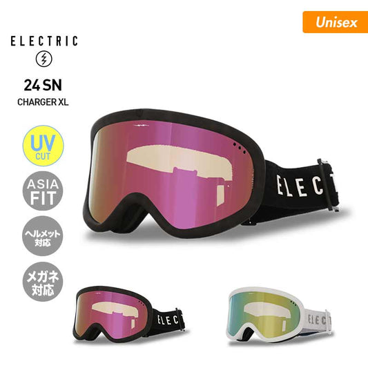 ELECTRIC/エレクトリック メンズ 平面ゴーグル  CHARGER XLスノーボードスキーウインタースポーツ保護スノボゴーグルUVカットメガネ対応男性用