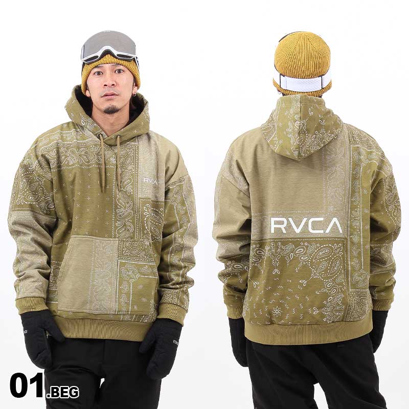 RVCA/ルーカ メンズ 撥水パーカー BD042-045防風防寒フード付