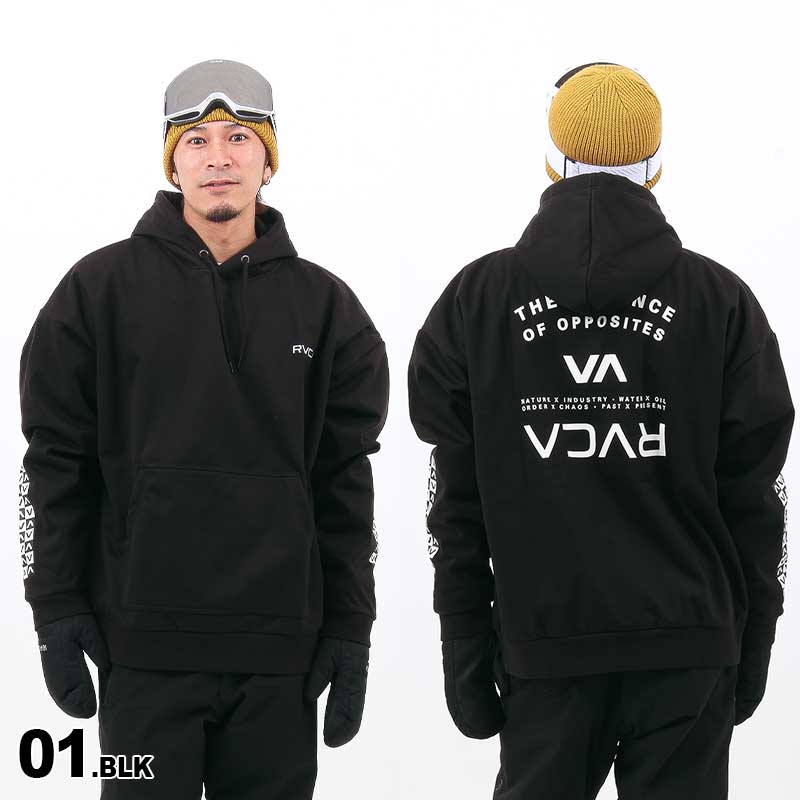 RVCA/ルーカ メンズ 撥水パーカー BD042-048防風防寒フード付