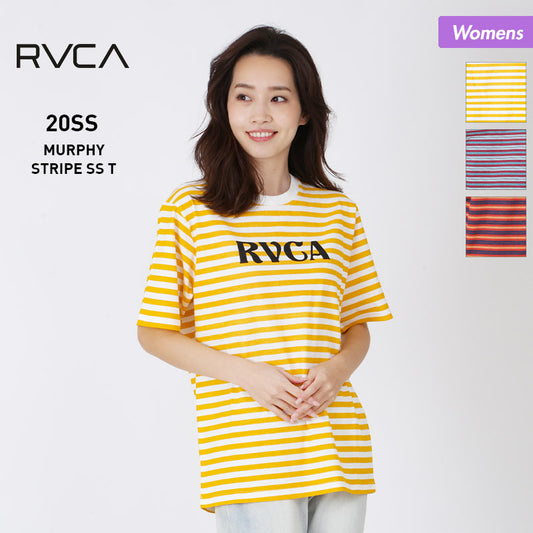 RVCA/루카 레이디스 반소매 T셔츠 BA043-215 티셔츠 탑스 로고 여성용 