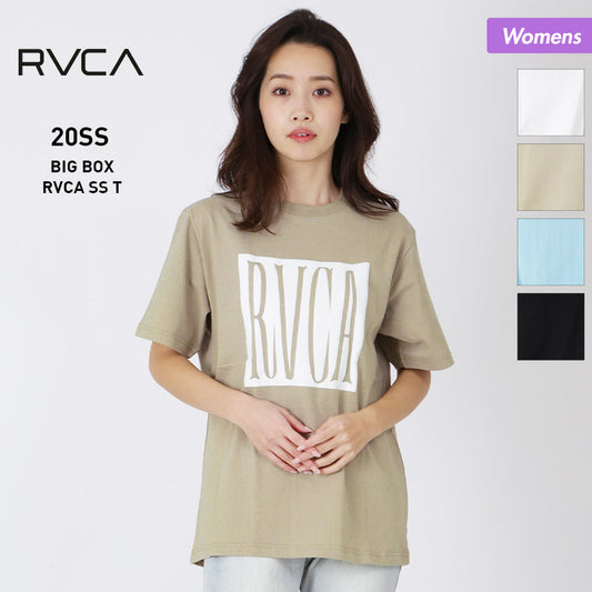 RVCA/루카 레이디스 반소매 T셔츠 BA043-218 티셔츠 탑스 로고 여성용 