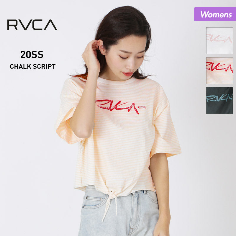 RVCA/루카 레이디스 반소매 T셔츠 BA043-241 티셔츠 탑스 로고 여성용 