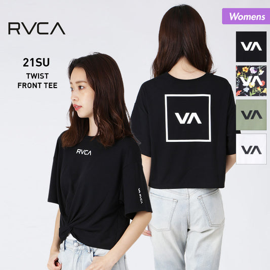 【RVCA/루카】레이디스 반소매 T셔츠｛BB043-810｝【메일편 발송】 