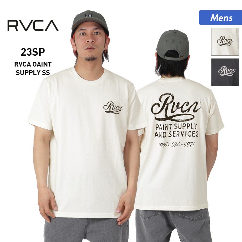 RVCA/ルーカ メンズ 半袖 Tシャツ BD041-239 ティーシャツ トップス クルーネック ロゴ バックプリント 男性用