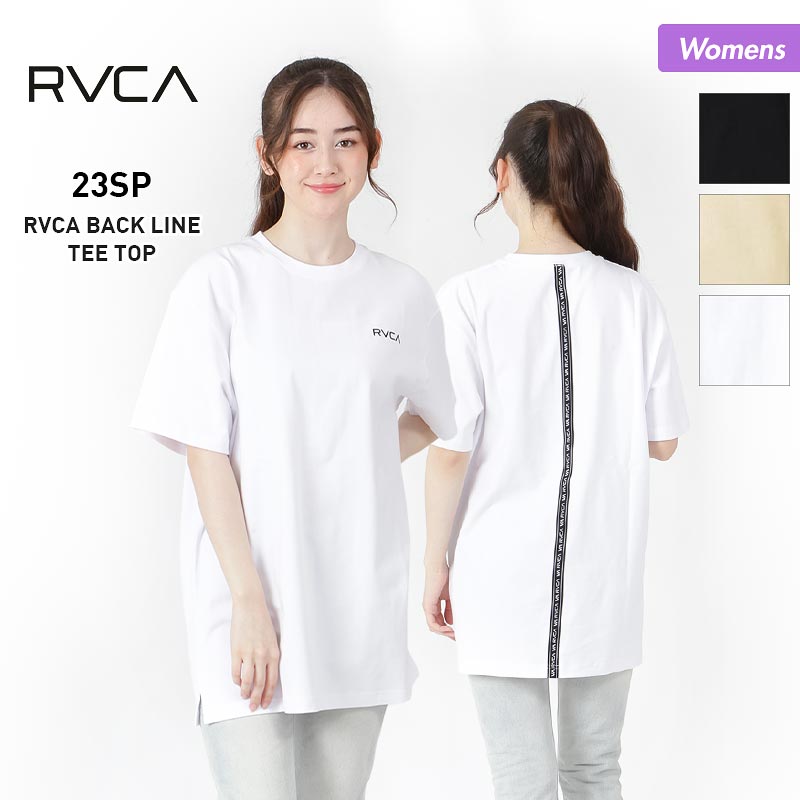 RVCA/ルーカ レディース 半袖 Tシャツ ロング丈 BD043-424 ティーシャツ トップス ロゴ 女性用