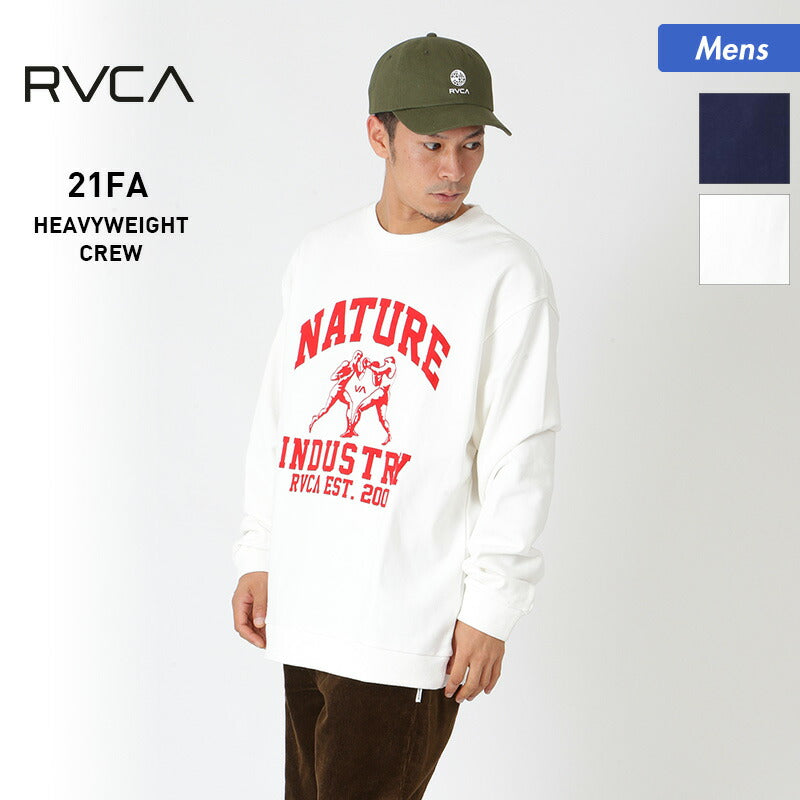 RVCA/Luca Men's Sweatshirt BB042-034 Long Sleeve Big Logo Over Silhouette Autumn/Winter For Men 